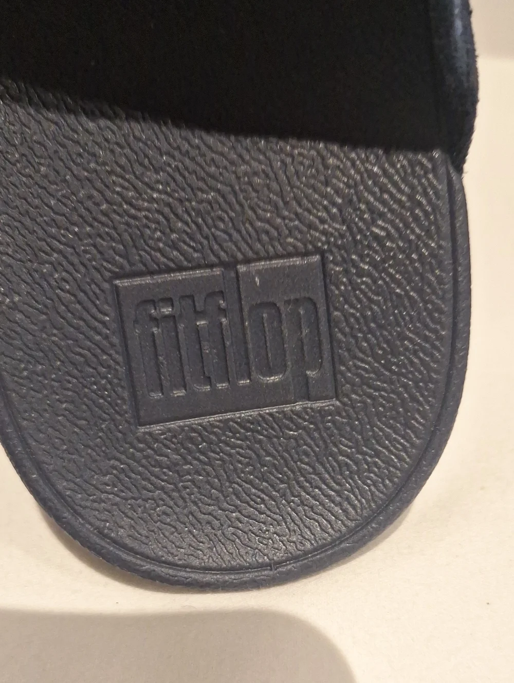 Fitflop Incastone Women’s Navy Blue Beaded Wedge Flip Flops